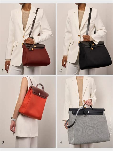 hermes herbag sizes|Hermes herbag 2 in 1.